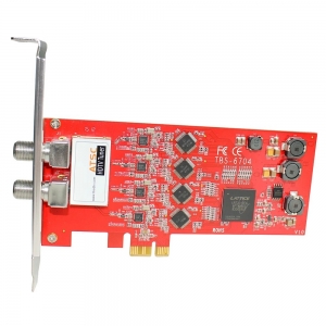 TBS6704 ATSC/Clear QAM (J.83 Annex B) Quad Tuner PCIe Card