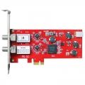 TBS6902 DVB-S/S2 Dual TV Tuner PCIe Card Watch and Record Digital Satellite FTA TV Channels on PC Windows Linux OS Support