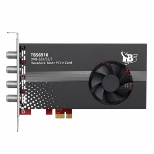 TBS6916 DVB-S2X/S2/S 16 TV Tuner PCIe Card Digital Satellite TV Card for Watching and Recording Satellite FTA Channels   4.0