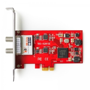 TBS6281se V2 Dual Tuner PCIe Card DVB-T2/C2/T/C(J.83A/B/C)/ISDB-T/C/ATSC1.0 TV Tuner Card Support Windows/ Linux CATV Receiver